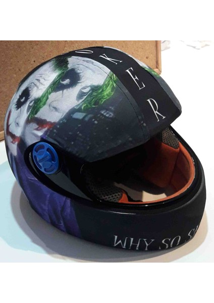 Motosiklet Çocuk Kask Kılıfı Kaplaması Joker