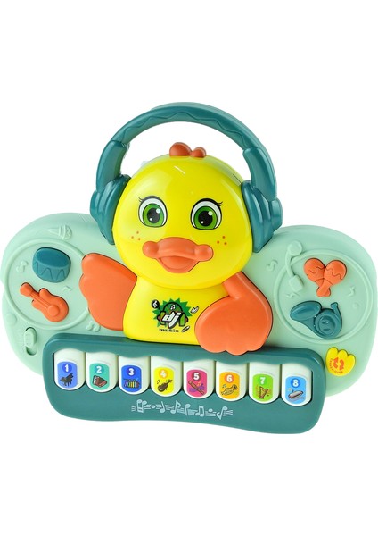 Oyuncak Ördek Dj Ördek Piyano Işıklı Sesli 30 cm
