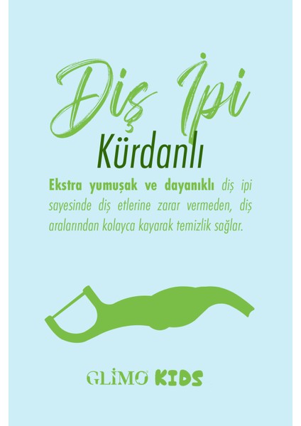 Kids Kürdanlı Diş İpi