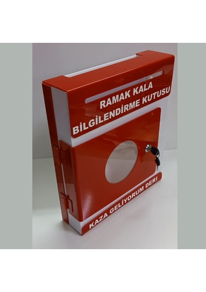Kırmızı Pleksi A-4 Ramak Kala Kutusu