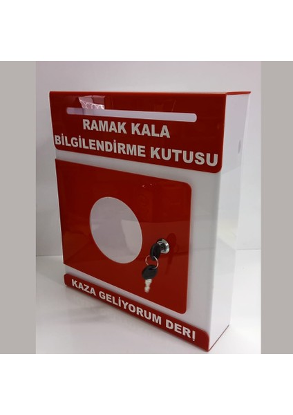Kırmızı Pleksi A-4 Ramak Kala Kutusu
