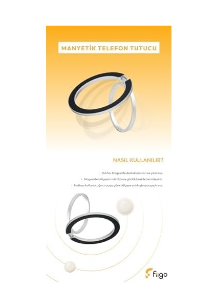 Manyetik Halka Telefon Tutacağı Gri fiyatları