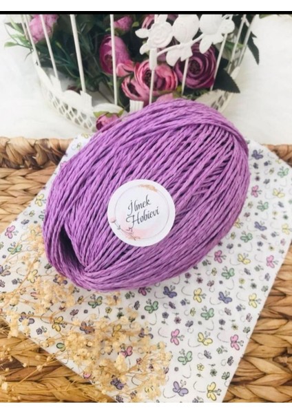 Kağıt Örgü Ipi Lila 100 gr (1 YUMAK)%100 Paper