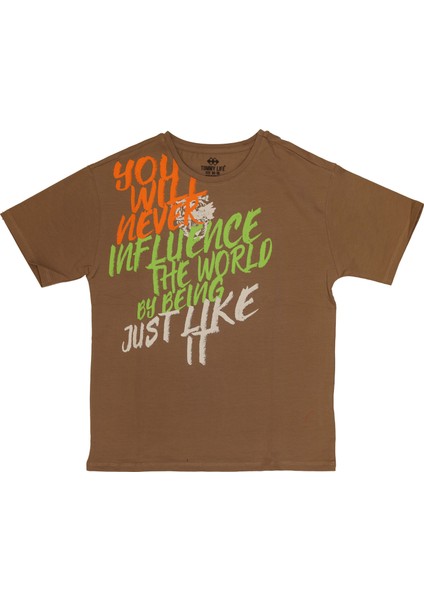 T09KG-75037_01 Kız Garson Oversize T-Shirt O Yaka Suprem
