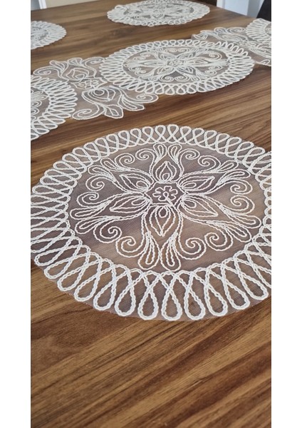 5 Parça Design Tasarım Runner Masa Örtüsü Çeyiz Seti