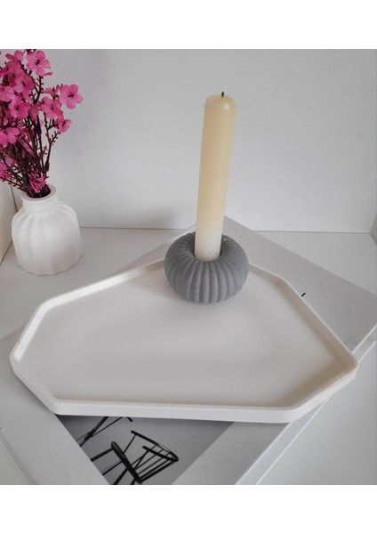 Beton Asimetrik Dekoratif Tabak&kase