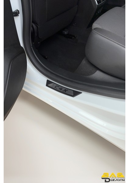 Citroen C4X Krom Kapı Eşik Koruması 2022 ve Üzeri 4 Parça