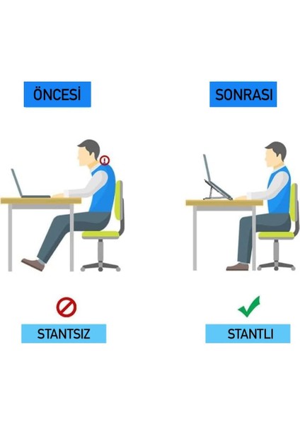 Taşınabilir Laptop Stant Bilgisayar Stant Notebook Stant Tüm Laptoplarla Uyumlu Bilgisayar Standı Taşınabilir Metal Kaymaz Stant Dizüstü Bilgisayar Stantları Stantı