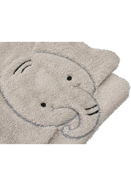 Sty Elephant Gri Havlu Sabunluk