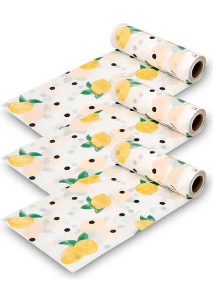 Kullan At Masa Aktivite ve Piknik Örtüsü 100 x 120 cm 3 Rulo Limon