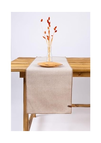 | Keten Görünümlü Runner 35 x 120 cm (Bej) fiyatları