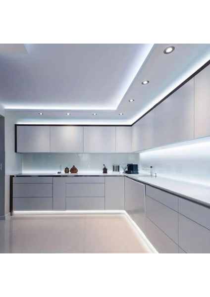 Hortum Esnek Şerit LED Beyaz Işık 220V Fış/1,2,3,4,5,7,10,15,20,25,30 Metre