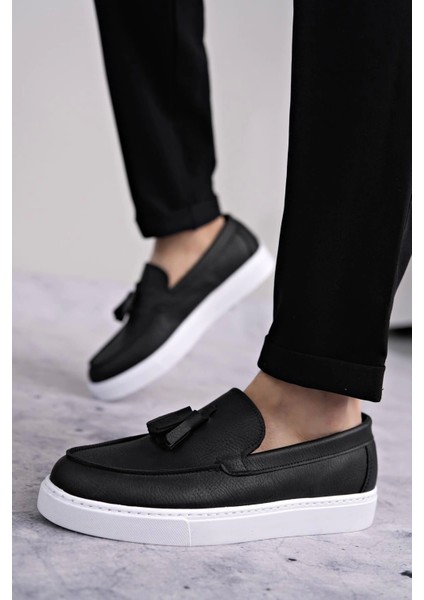 SLW153 Bloom Bağcıksız Püsküllü Cilt Erkek Günlük Spor Klasik Ayakkabı Bt - Siyah fiyatları