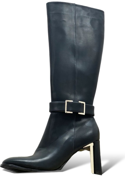 Krıste Bell 1188 Siyah Cilt Bot Ayakkabı indirimleri