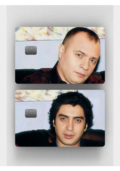 Kurtlar Vadisi 2'li Çakır-Polat Çipli/çipsiz Kart Stickerı Kaplama ( Baskı)