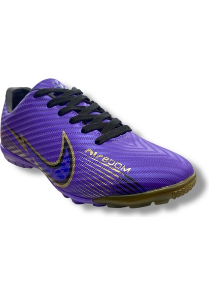 Airboom Halısaha Ayakkabı Mor Gold Desenli