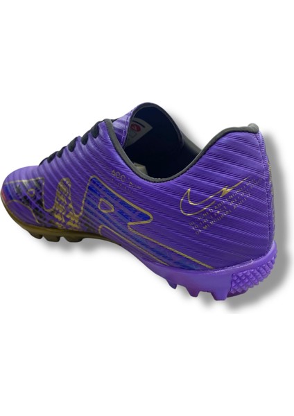 Airboom Halısaha Ayakkabı Mor Gold Desenli modelleri