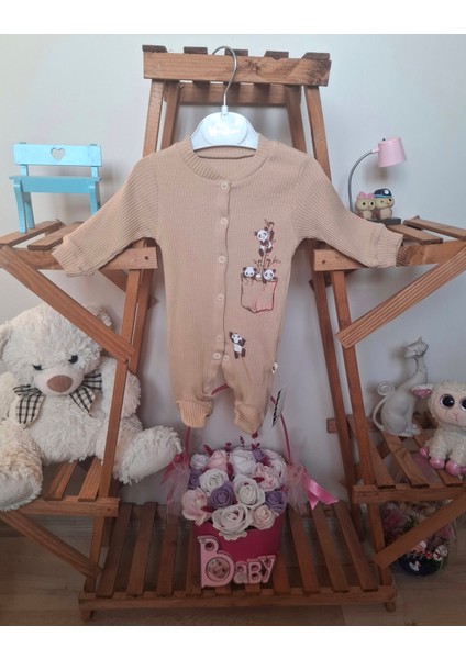 Panda Desenli Bebek Tulum