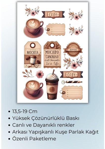 Vintage Temalı Planlayıcı Planner Ajanda Bullet Journal Için Uygun Set modelleri