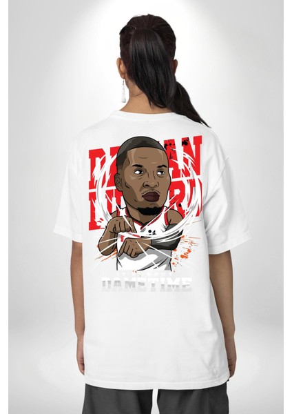 Dwayne Wade Basketbol Yıldızı Kadın Erkek Ön Minimal Sırt Baskılı Beyaz Pamuklu Tişört fiyatları