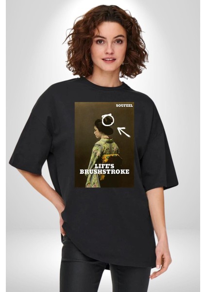 Doğal Yaşam King Kong Savaşçı Kadın Erkek Ön Baskılı Siyah Pamuklu Tişört Penye Klasik modelleri