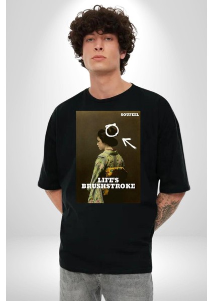 Doğal Yaşam King Kong Savaşçı Kadın Erkek Ön Baskılı Siyah Pamuklu Tişört Penye Klasik fırsatları