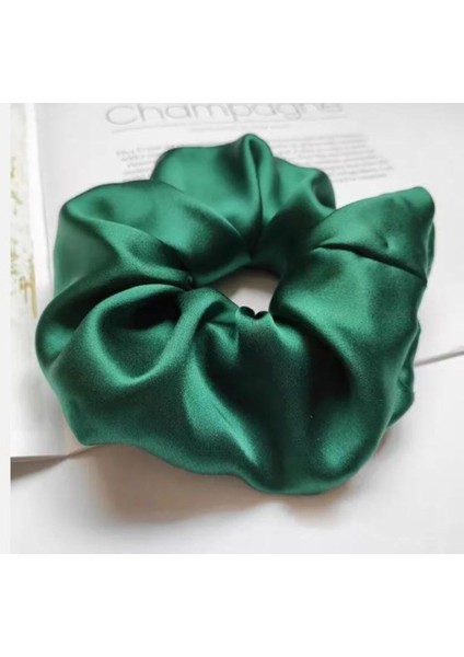 6 adet Saten Scrunchie Lastik Toka