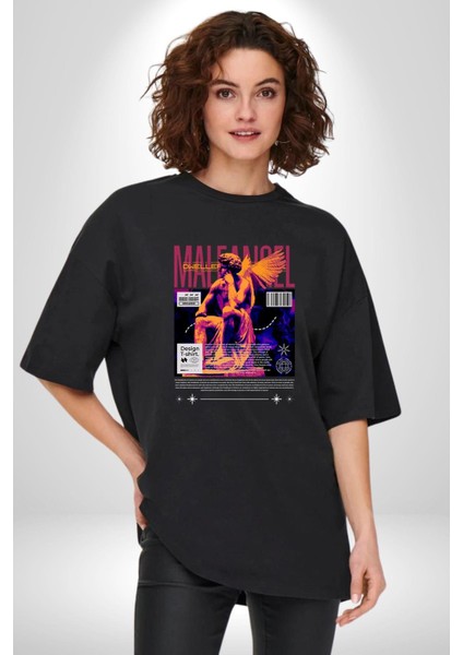 Yunan Tanrısı Heykel Sokak Tarzı Kadın Erkek Ön Baskılı Siyah Pamuklu Tişört Penye Klasik fırsatları