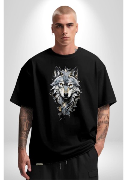 Havalı Kurt Özel Harekat Kadın Erkek Ön Baskılı Siyah Pamuklu Tişört Penye Klasik fiyatları