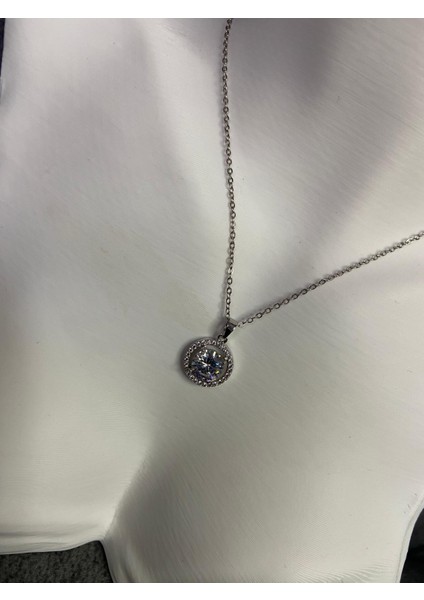 Kolye S.steel Çelik Şık Kolye Ucu Ile Silver Renk