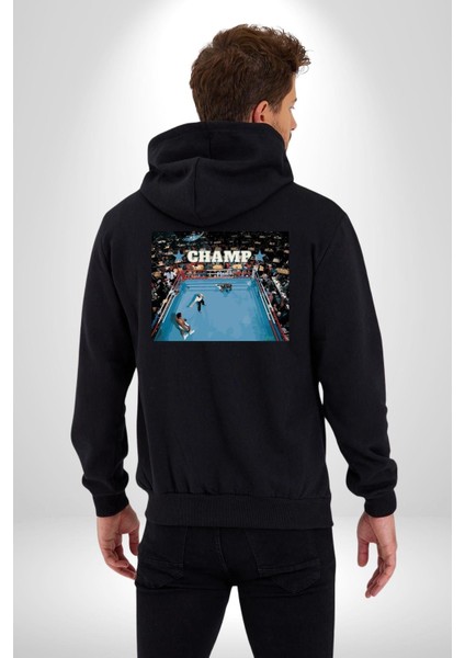 Boks Şampiyonu Muhammed Ali Kadın Erkek Baskılı Fermuarlı Kapüşonlu Hırka Sweatshirt indirimleri