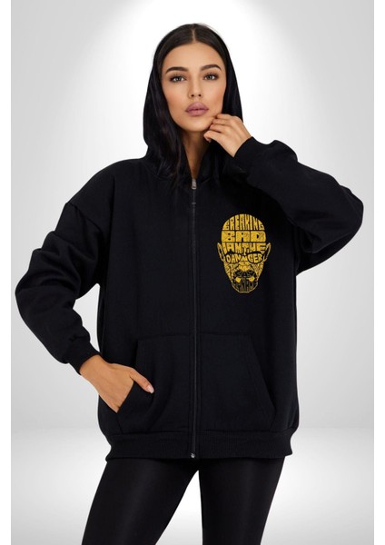 Breaking Bad Say My Name Kadın Erkek Baskılı Fermuarlı Kapüşonlu Hırka Sweatshirt