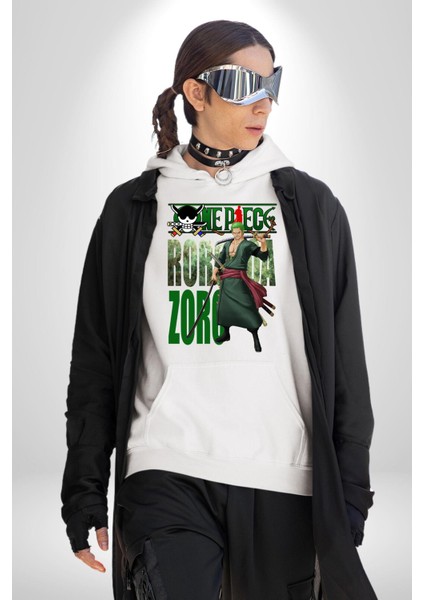 Erteleyen Pembe Stitch Kadın Erkek Baskılı Üç Iplik Beyaz Kapüşonlu Hodie Sweatshirt modelleri