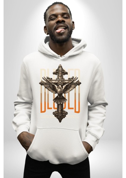 Zihniyet Yunan Yakışıklı Insan Kadın Erkek Baskılı Üç Iplik Beyaz Kapüşonlu Hodie Sweatshirt modelleri