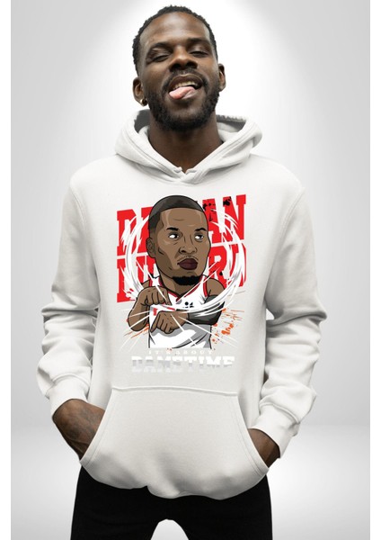 Dwayne Wade Basketbol Yıldızı Kadın Erkek Baskılı Üç Iplik Beyaz Kapüşonlu Hodie Sweatshirt fiyatları