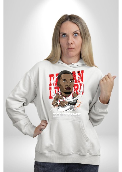 Dwayne Wade Basketbol Yıldızı Kadın Erkek Baskılı Üç Iplik Beyaz Kapüşonlu Hodie Sweatshirt modelleri