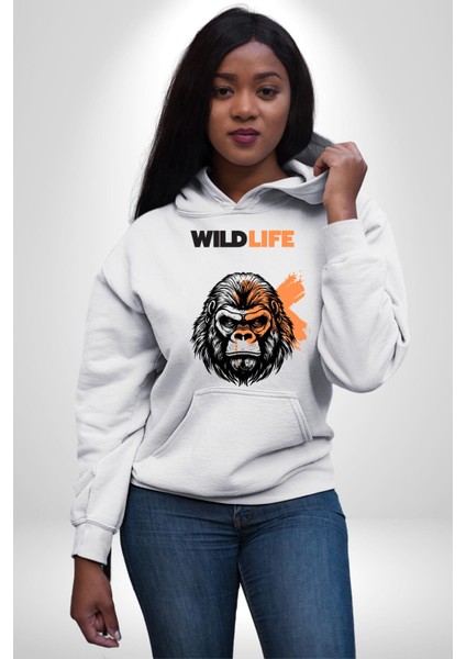 Muhammed Ali Ben En Büyüğüm Kadın Erkek Baskılı Üç Iplik Beyaz Kapüşonlu Hodie Sweatshirt fiyatları