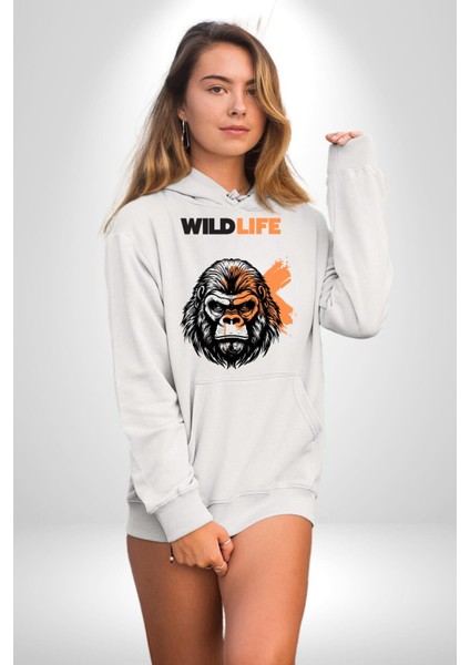 Muhammed Ali Ben En Büyüğüm Kadın Erkek Baskılı Üç Iplik Beyaz Kapüşonlu Hodie Sweatshirt fırsatları