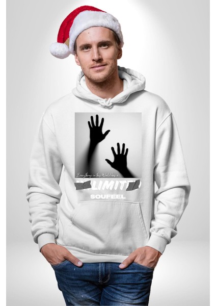 Bu Dünyada Her Şeyin Sınırsız Bir Sayısızlığı Vardır Kadın Erkek Baskılı Üç Iplik Beyaz Kapüşonlu Hodie Sweatshirt fırsatları