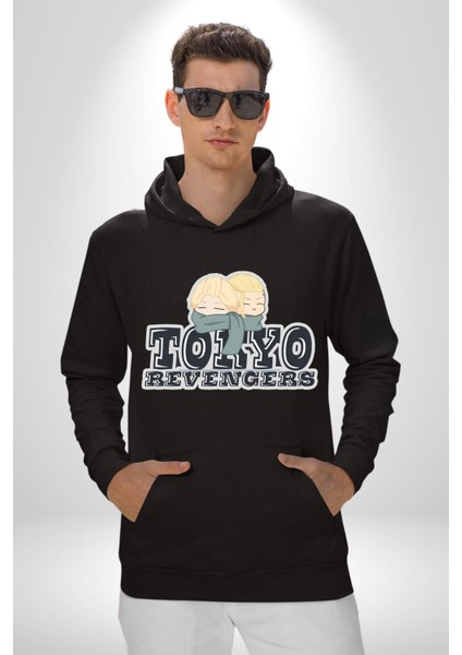 Tokyo Revengers Anime Karakterleri Kadın Erkek Baskılı Üç Iplik Siyah Kapüşonlu Hodie Sweatshirt fiyatları
