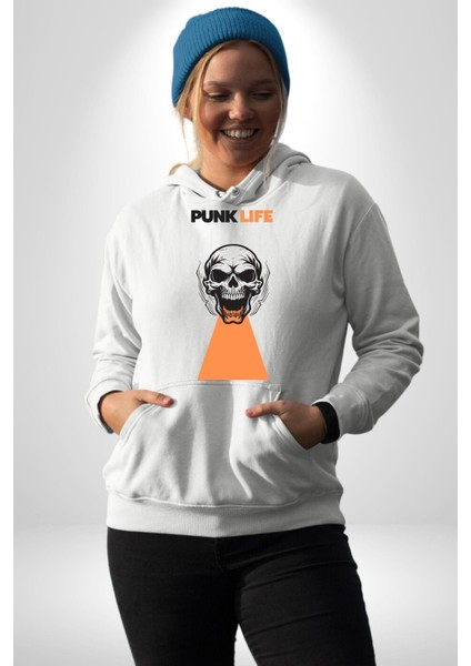 Efsane Sokak Tarzı Araba Kadın Erkek Baskılı Üç Iplik Beyaz Kapüşonlu Hodie Sweatshirt fırsatları