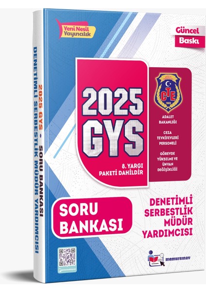 2025 CTE Denetimli Serbest Müdür Yrd. GYS Hazırlık – Soru Bankası 3'lü Set