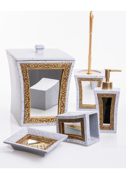Banyo Seti Lüks Polyester Malzeme Özel Seri Aynalı Şık Tasarım fiyatları