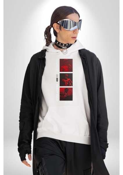 Yunan Tarihi Evrimi Kadın Erkek Baskılı Üç Iplik Beyaz Kapüşonlu Hodie Sweatshirt indirimleri