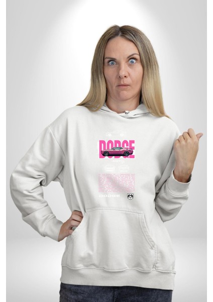 Amerikan Efsane Arabası Kadın Erkek Baskılı Üç Iplik Beyaz Kapüşonlu Hodie Sweatshirt fiyatları