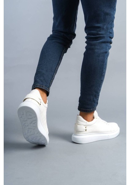 KB047 Kuback Beyaz Crocodile Günlük Erkek Ayakkabı modelleri