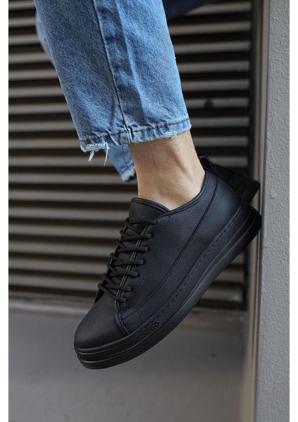 Knack Sneakers Ayakkabı 010 Siyah (Siyah Taban)