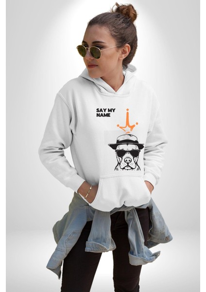 Luka Magic Basketbol Yıldızı Kadın Erkek Baskılı Üç Iplik Beyaz Kapüşonlu Hodie Sweatshirt