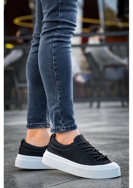 BA500 Boa Özel Termo Taban Siyah Beyaz Renk Casual Erkek Ayakkabı modelleri