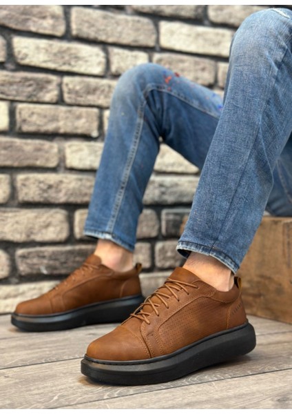 BA0548 Boa Kalın Yüksek Taban Taba Siyah Bağcıklı Spor Erkek Ayakkabı fiyatları